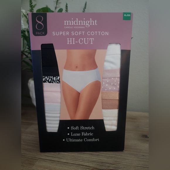 Carole Hochman - 8-Pack Midnight Hi-Cut Super Soft Cotton ALL SIZES - Picture 5 of 6